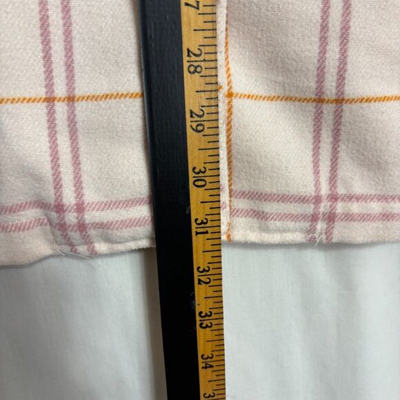 HFX Shacket Womens XXL Pink Plaid Oversized Snap Up Boxy Outdoor Casual Work - Picture 5 of 9